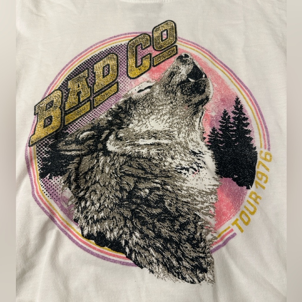 Recycled Karma Bad Company Tour Slim-Fit Band Sweatshirt-NWOT-Size S (Oversized) - Picture 6 of 10
